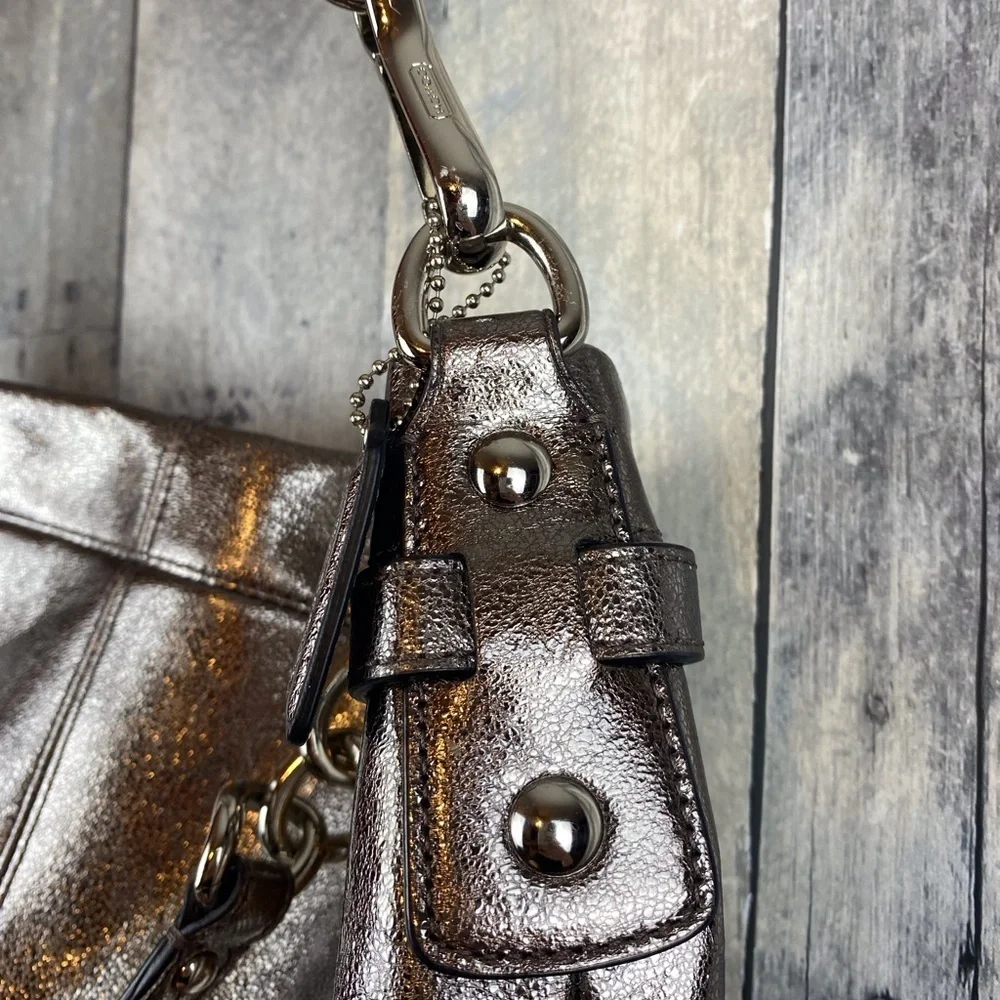 Coach Vintage Brooke Metallic Hobo Bag in Gold.
